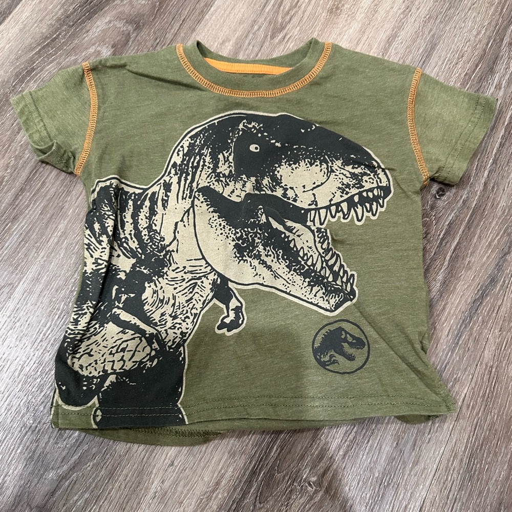 Kids Dinosaur Graphic T-Shirt - Green